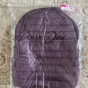 Thirty One Wander Backpack in BlackBerry (deep purple color)